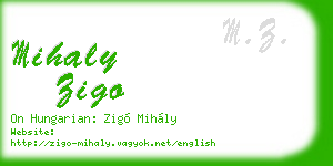 mihaly zigo business card